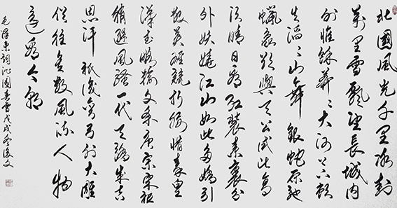 付后文作品2《沁园春 雪》